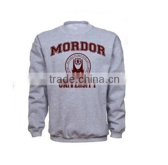 custom high quality blank crew neck men cotton sweatshirt wholesale