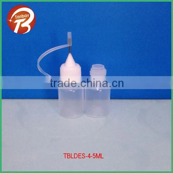 10ML LDPE transluent E cigarette liquid nicotine plastic sueeze dropper bottle with cap TBLDES-4