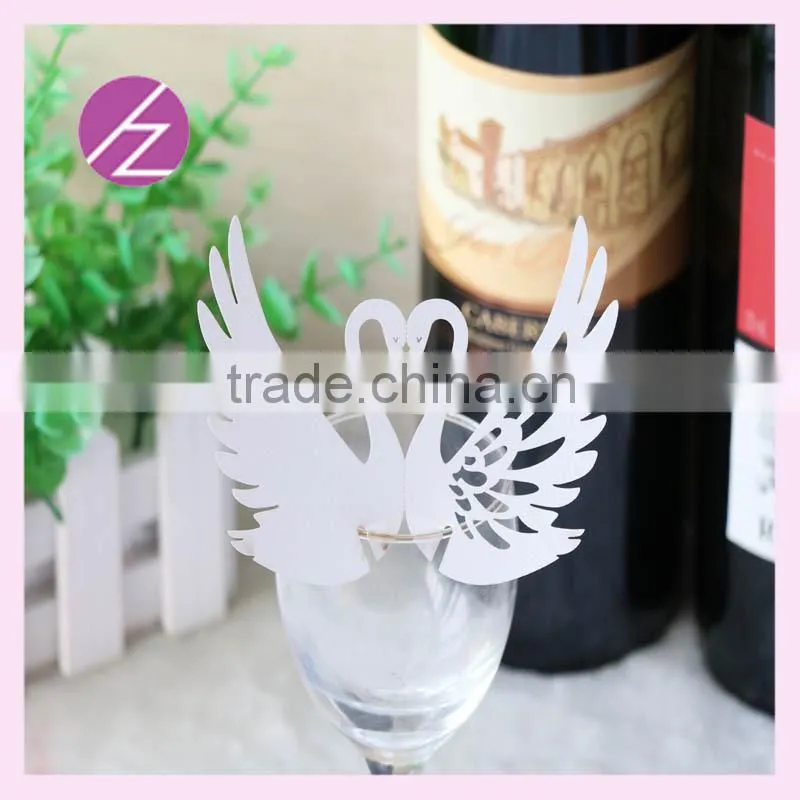 2016 new design paper mandarin duck table wedding decoration JK-50