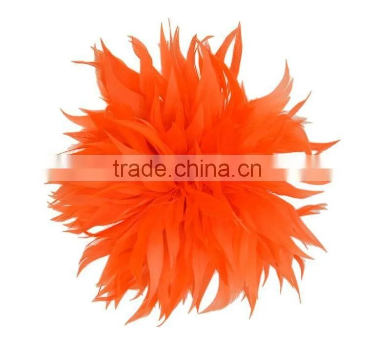 Fancy Feather Flower Hair Fascinator/Clip/Barrettes