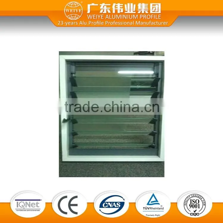 Door and Window Frames Type and Aluminum Alloy Frame Material louver frame window and louver shutter glass