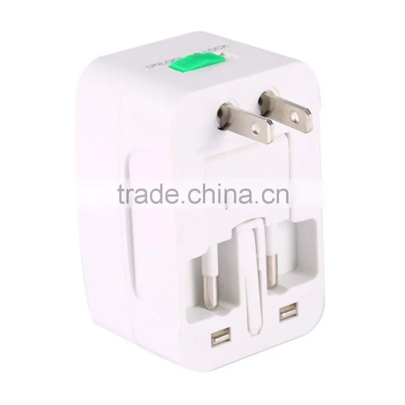 Universal Travel Plug Socket Adapters All in 1 Travel Worldwide US UK AU EU FR DE ES SG BR RU CA NZ IT CL MX Electrical Power Pl