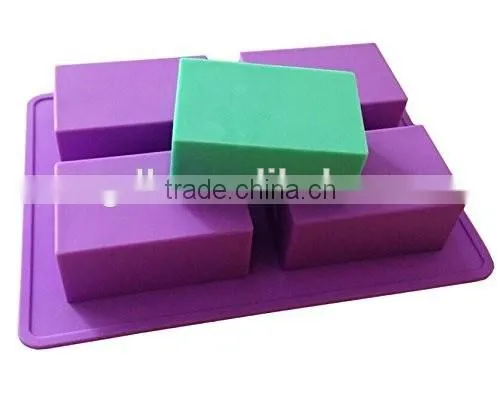 4 Cavities Homade Silicone Soap Mould