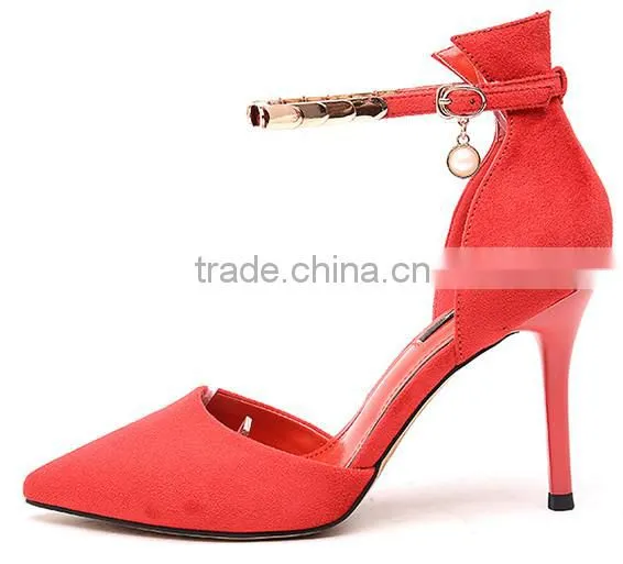 red color cheap sexy ladies wearing sandals