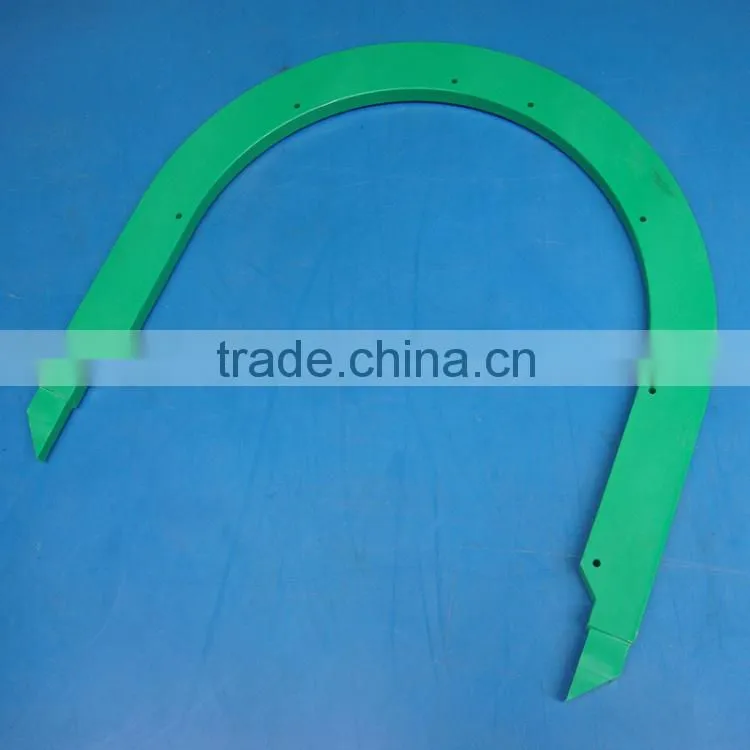 Guangzhou custom plastic engineering products cnc machined making plastic guide rail