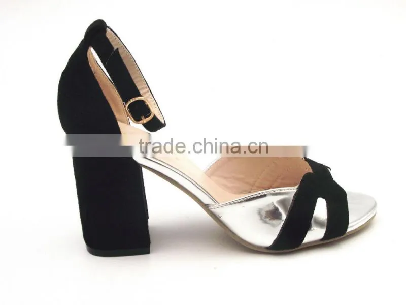 hot sell high quality mix color women middle heel sandals