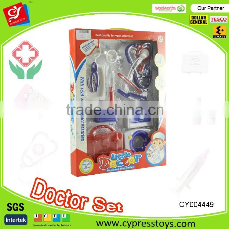 Mini playing house toy doctor table play set for children