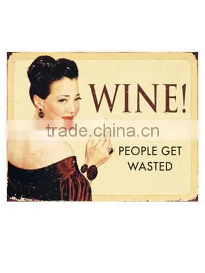 Wine vintage metal sign-30x50cm