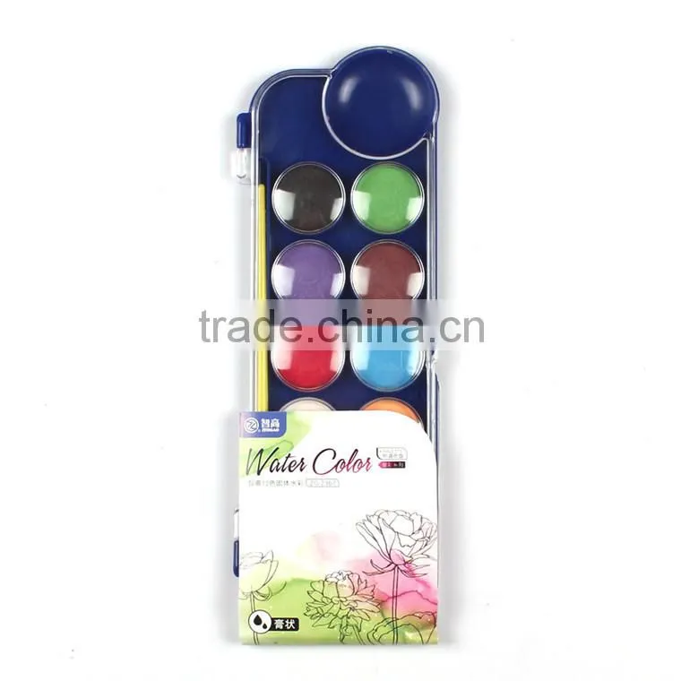 Professional 16Colors Dry Water color Paint Set For Kids In Stock