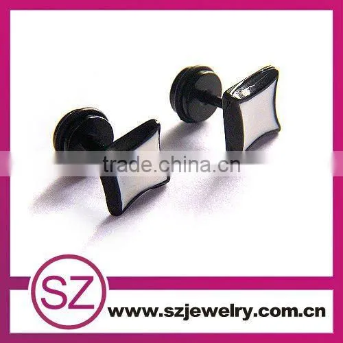 D128 stainless steel wholesale fashion gold earrings 2015 new design