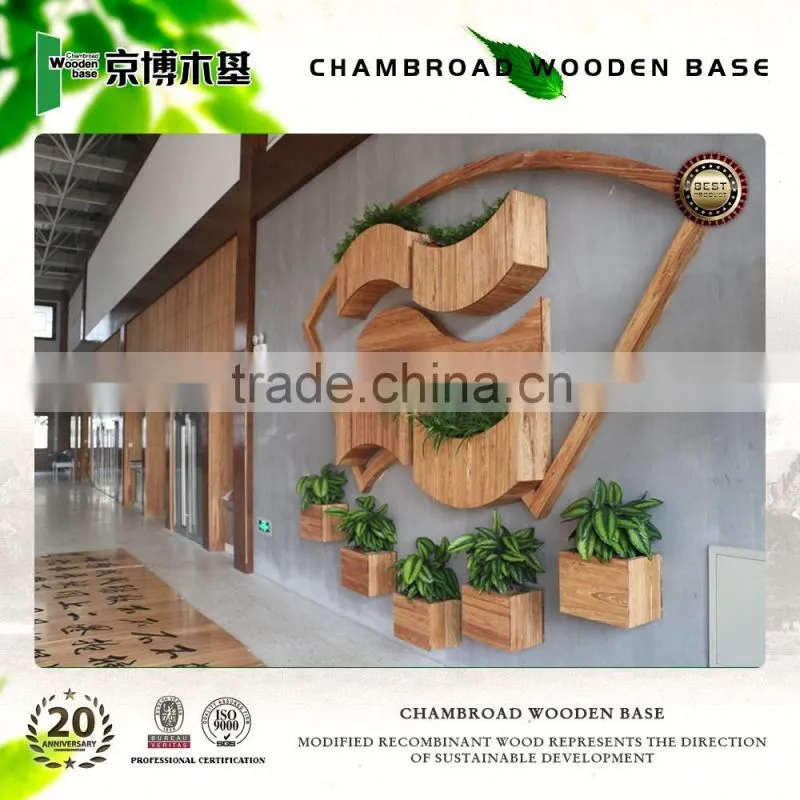 artistic wood decorative flower pot