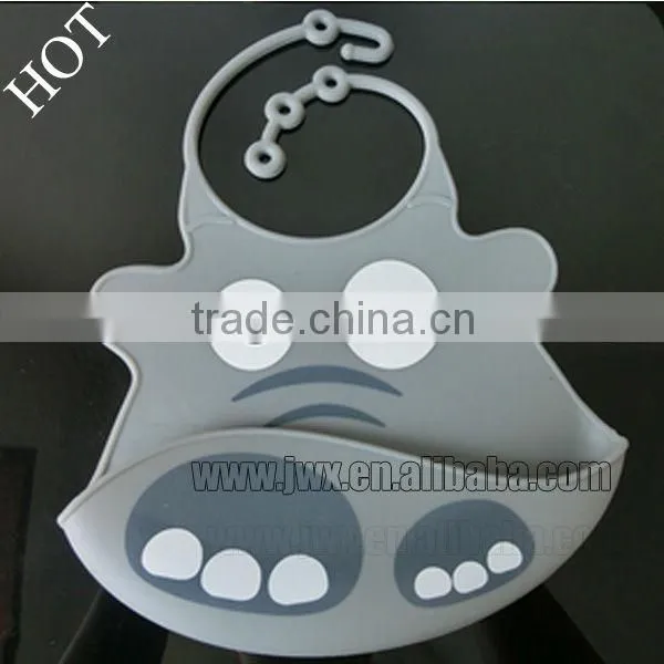 2015 newly FDA food grade light and colorful silicone baby bibs baby teether party dresses bandana drool bibs