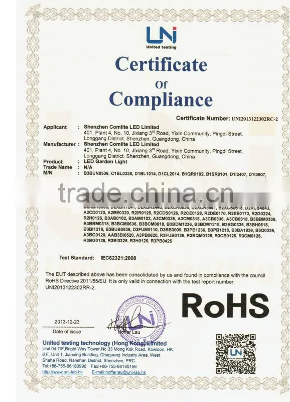 China factory price RGBW low voltage LED landscape lighting 1x4w