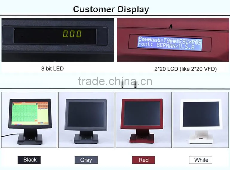 Different Color Available 15" Android Pos System