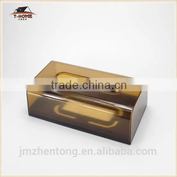 overflow preferential leather tissue box