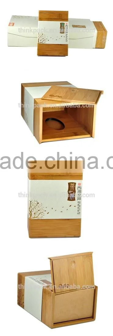Bamboo wooden tea box packaging for sale