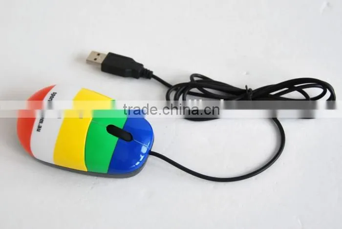 computer USB wired full color printing gift mouse