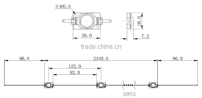 pvc abs injection led module in shenzhen china led module for channel letter