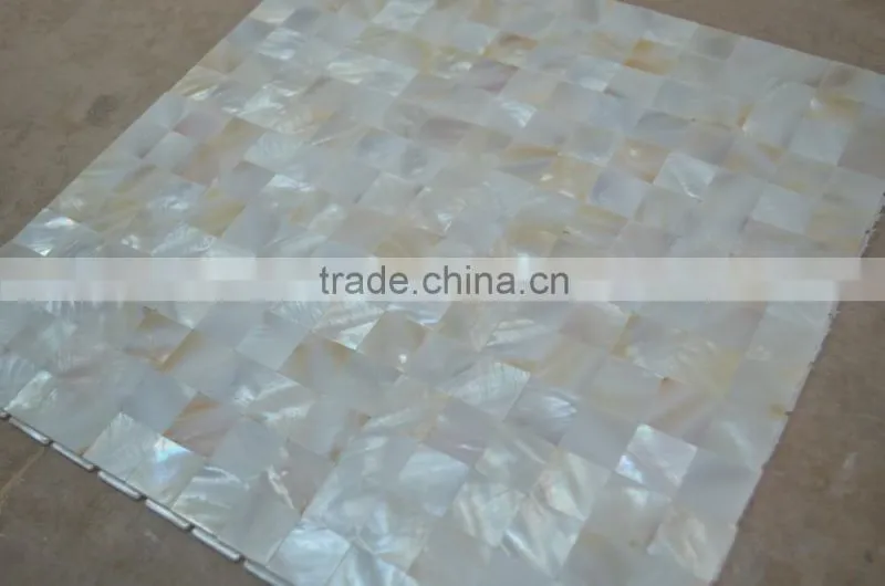 white River shell mosaic tile,seamless on mesh