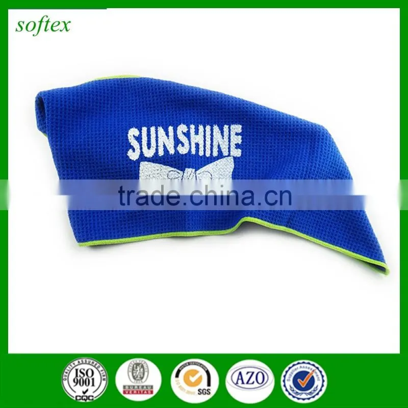 china wholesale microfiber waffle weave golf towel