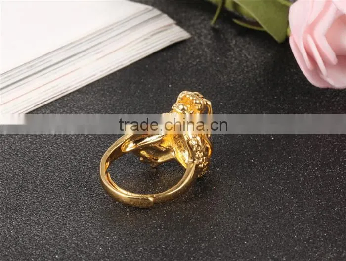 2016 gold filled jewelry copper ring for men gold dragon ring