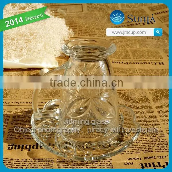 Good quality crystal glass wholesale glass tea set