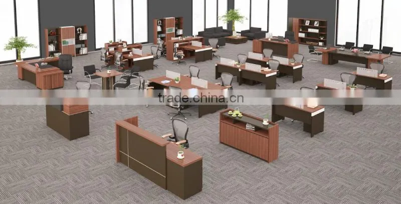 White environment painting Modern executive desk modular office furniture L-B1504