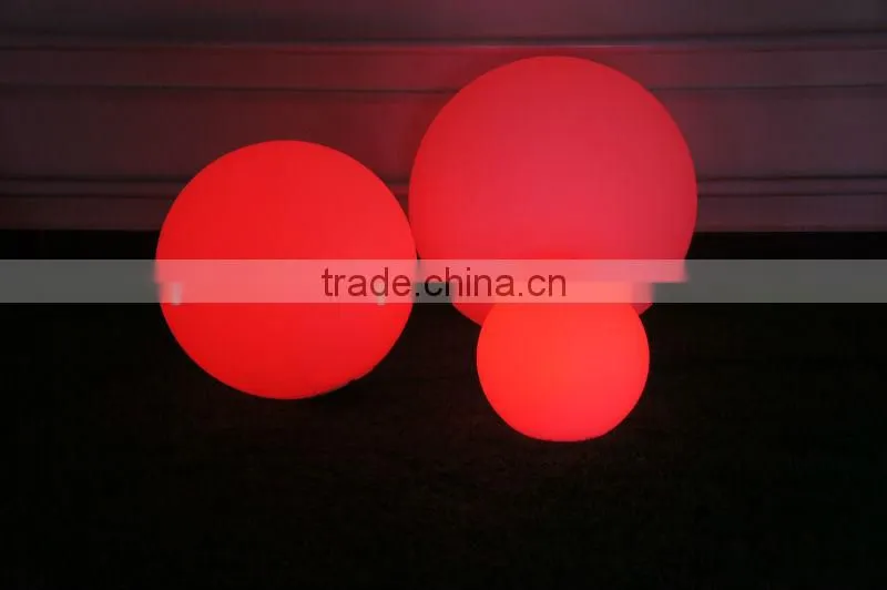 large PE plastic sphere LED ball