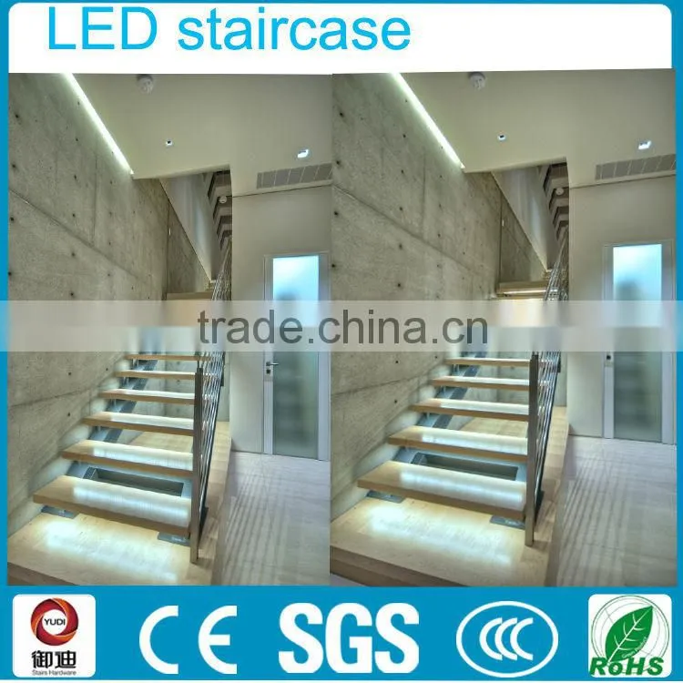 indoor led staircase light for decoration glass staircase