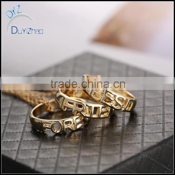 2015 Fashion new round gold ring pendant designs