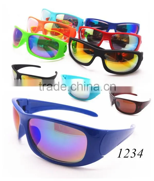 Colorful Custom Plastic Sports Sunglass/Protective Sports Eyewear For Riding