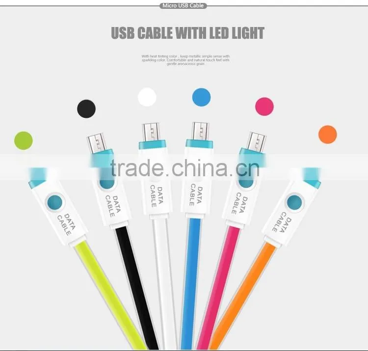 Colorful transparent jelly wholesale for iphone usb cable