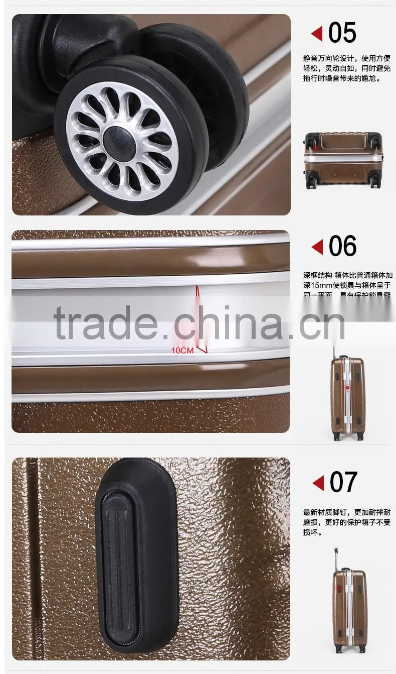 High Quality Popular Noble 100% PC Trolley Luggage