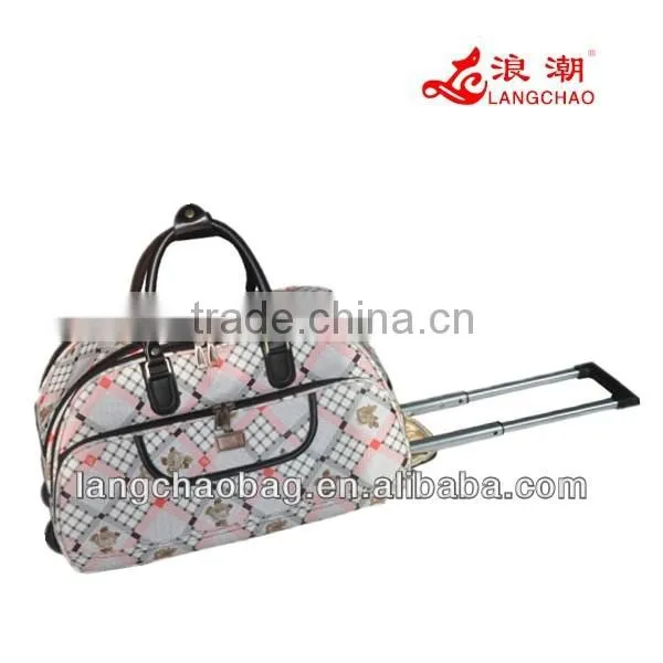 pu duffle bag with makeup bag