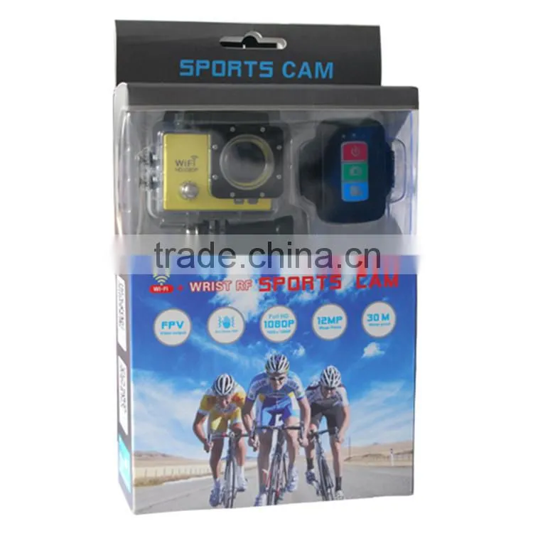 New Arrival Private Housing Full HD1080P 2.0inch Display Screen Underwater 30M Wifi Helmet Sport Camera