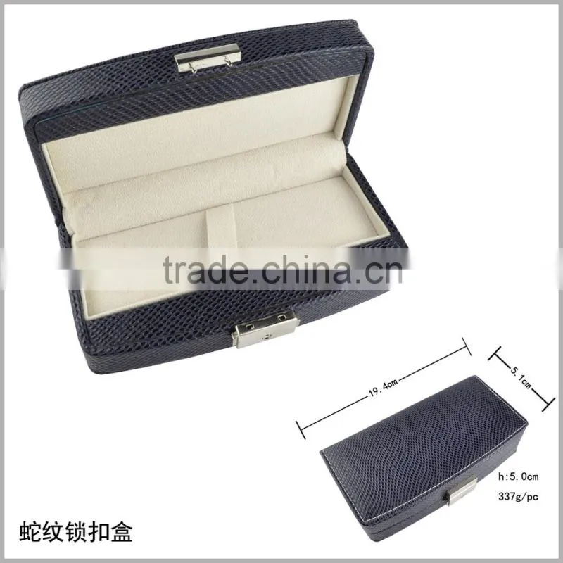 Heavy black laser engraved logo pen set box