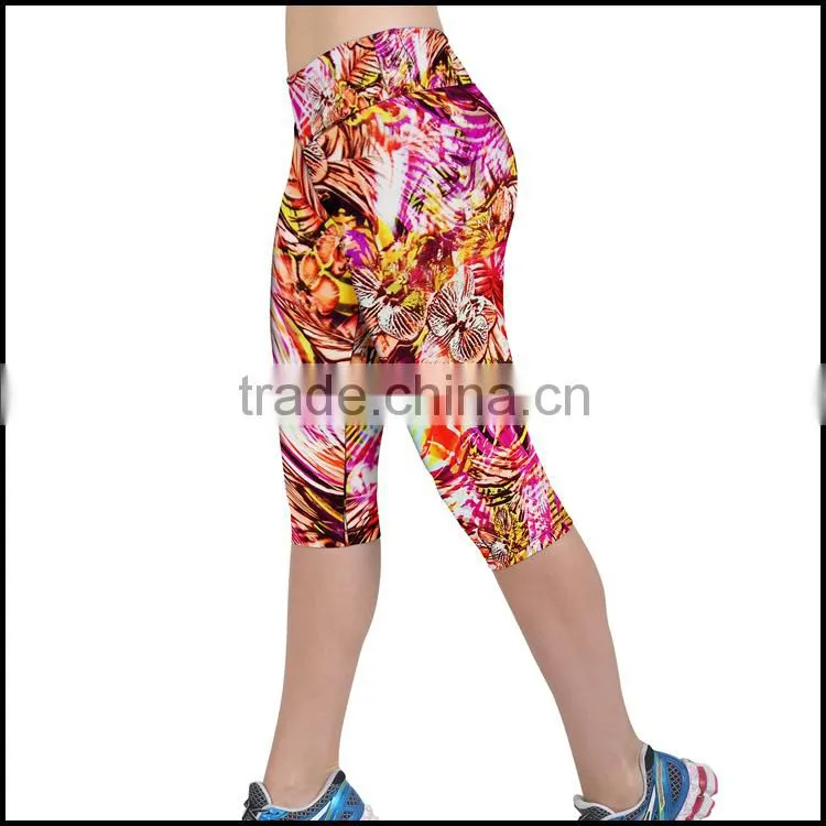 Wholesale cheap 3/4 cargo Sublimation pants or printing pants made in China