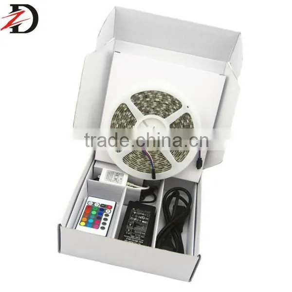 SMD5050/SMD3528 RGB LED Strip Light Kits, Color-box Package