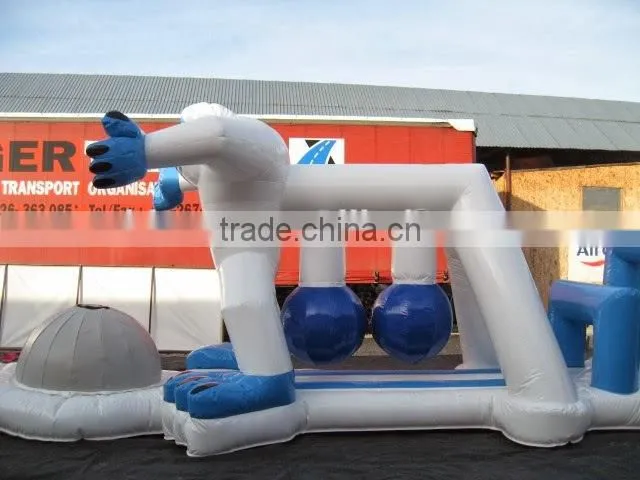 Adult aqua water obstacle inflatable water obstacle course for sale