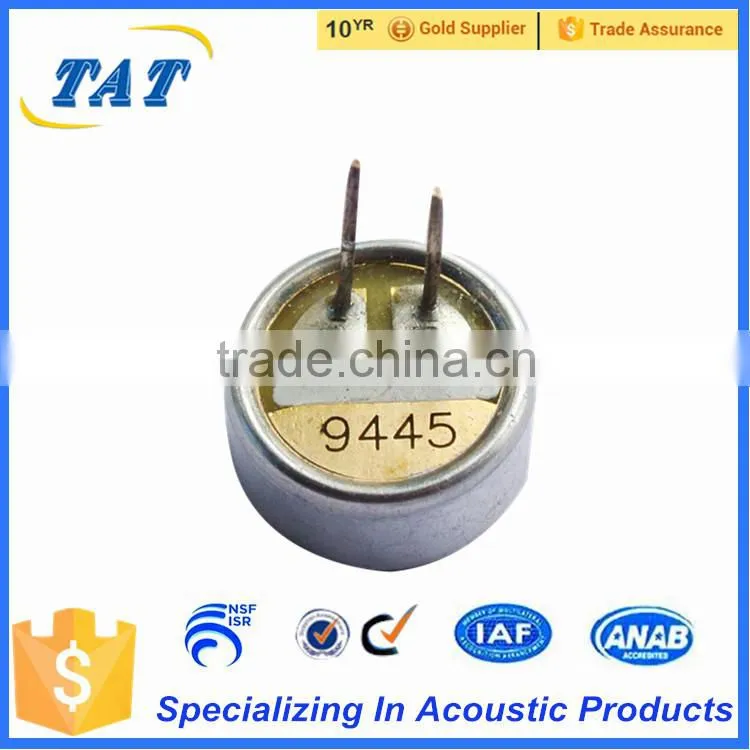 Waterproof condenser microphone with 2pins