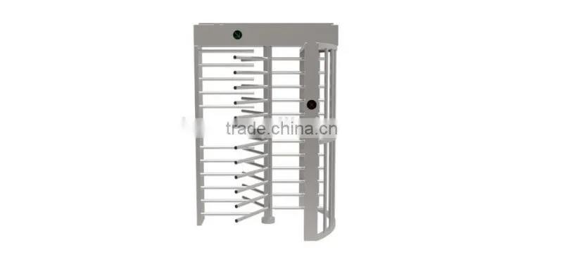 Fingerprint Reader Double Entrance Automatic Full Height Turnstile