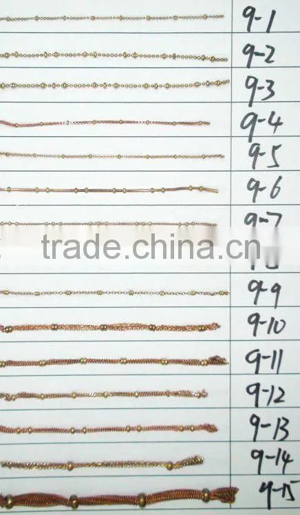 Fashion Craft Brass Chain Used for Imitation Jewelry, Custom Jewelry, Garment,Gift and Craft.