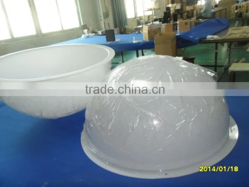 Acrylic plastic half dome, acrylic dome cover, white acrylic dome