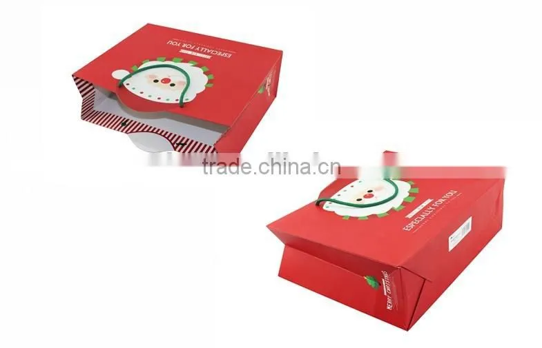 2016 Cheap christmas custom packaging paper bag printing