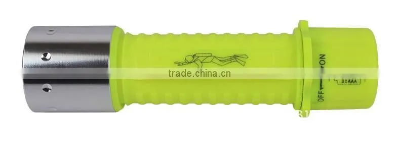 A-OK Rechargeable Power Source and ABS Lamp Body Material led with cree q5 Lamp beads s Diving Flashlight and diving torch falsh