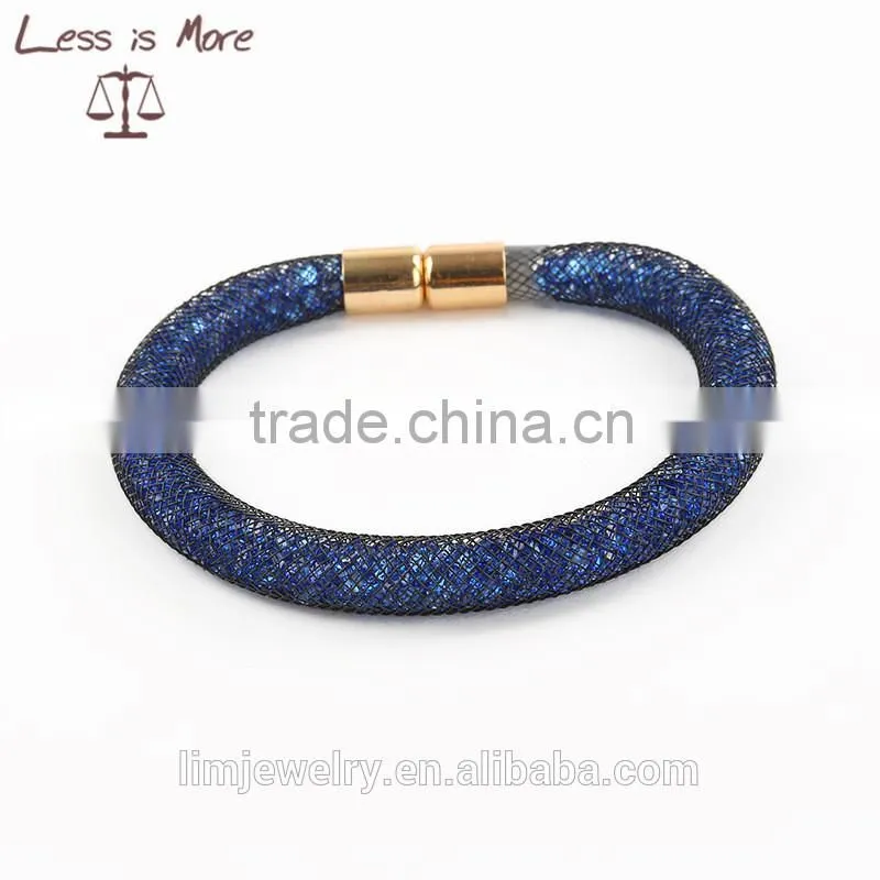 colorful magnetic bracelet with cz stone inside