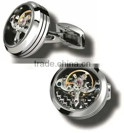 High quality men cufflink/Stainless steel cufflinks/crystal cufflink