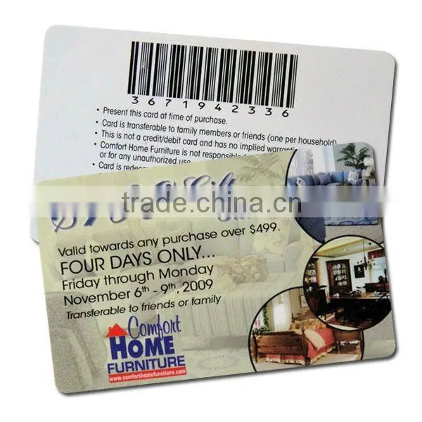 Barcode RFID Cards Stripe Card Plastic Card