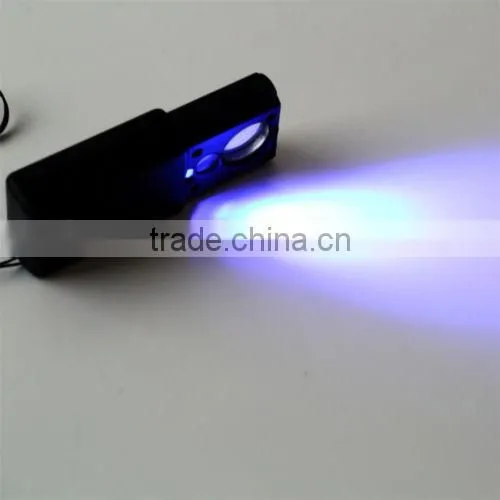 2015 30X 60X LED UV Light Magnifier