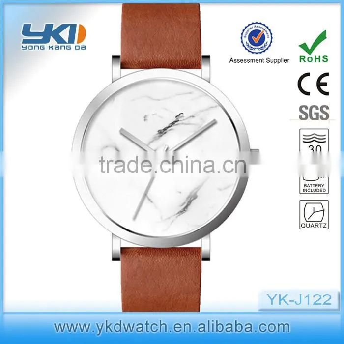 Gold plating the horse style watch , marble dial horse style watch
